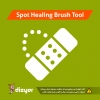آموزش ابزار spot-healing-brush فتوشاپ