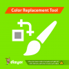 آموزش ابزار تغییر رنگ Color Replacement Tool فتوشاپ Phototshop