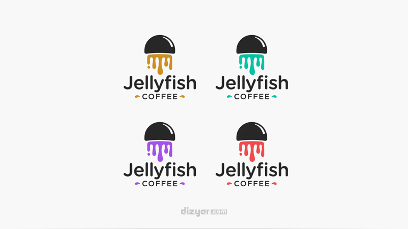 jellyfish _ دیزیار - آموزش طراحی لوگو حرفه ای